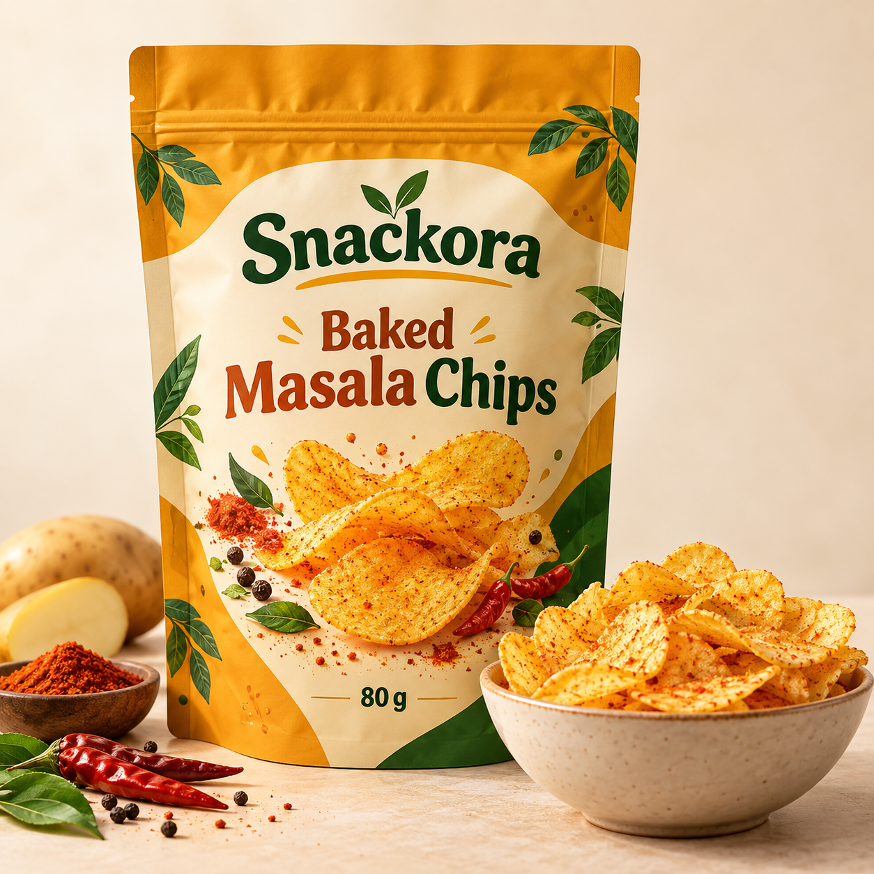 Baked Masala Chips